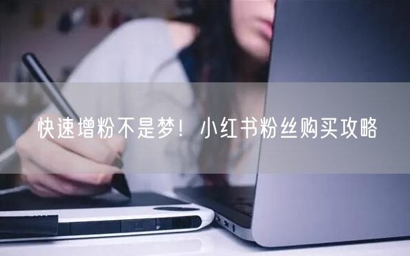 快速增粉不是梦！小红书粉丝购买攻略