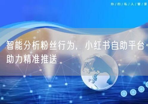 智能分析粉丝行为，小红书自助平台助力精准推送