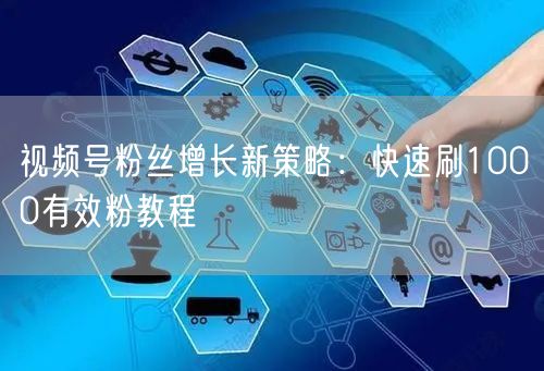 视频号粉丝增长新策略：快速刷1000有效粉教程