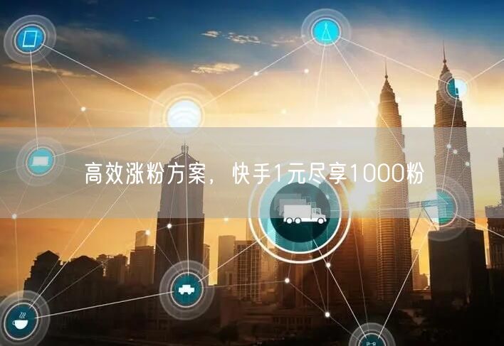 高效涨粉方案，快手1元尽享1000粉
